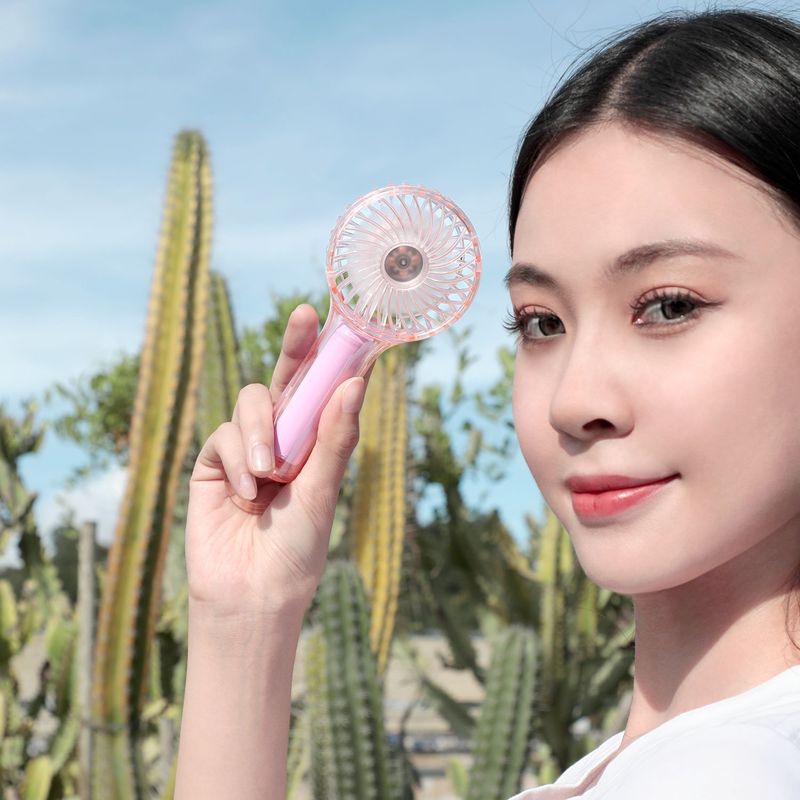 Handheld Fan For Office And Dormitory, Long Battery Life, Strong Wind, Portable, Quiet, Three-Speed Brushless USB_voghion.com