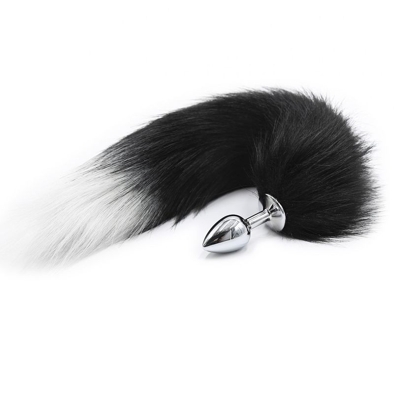 Productos sexuales con cola de pelo artificial, juguetes sexuales para mujeres, plumas de zorro de metal, juguetes para coquetear._voghion.com
