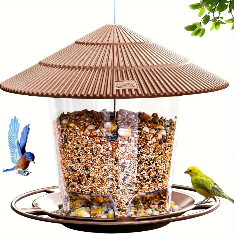 Simple Outdoor Garden Courtyard Hanging Feeder Popular Garden Automatic Hummingbird Feeder Wild Bird Feeder_voghion.com