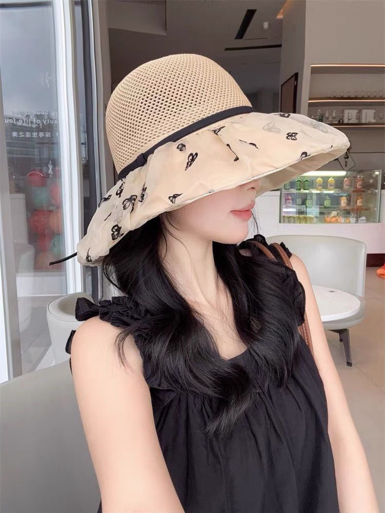 Cappello da sole estivo con protezione UV e tesa larga, nuovo cappello da sole per esterni_voghion.com