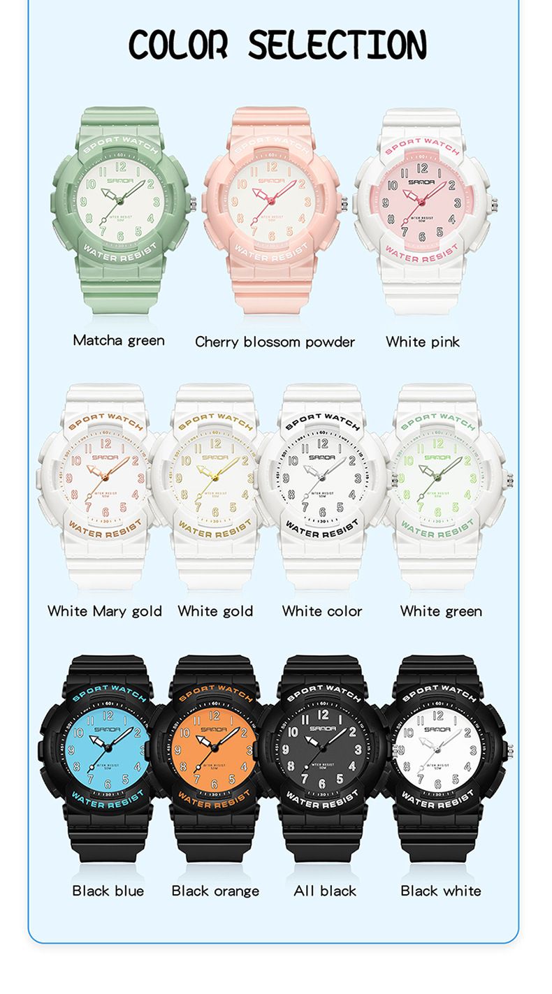 Orologio sportivo unisex alla moda con display digitale, impermeabile fino a 50 m, cinturino in TPU leggero, casual ed elegante per adolescenti e adulti._voghion.com