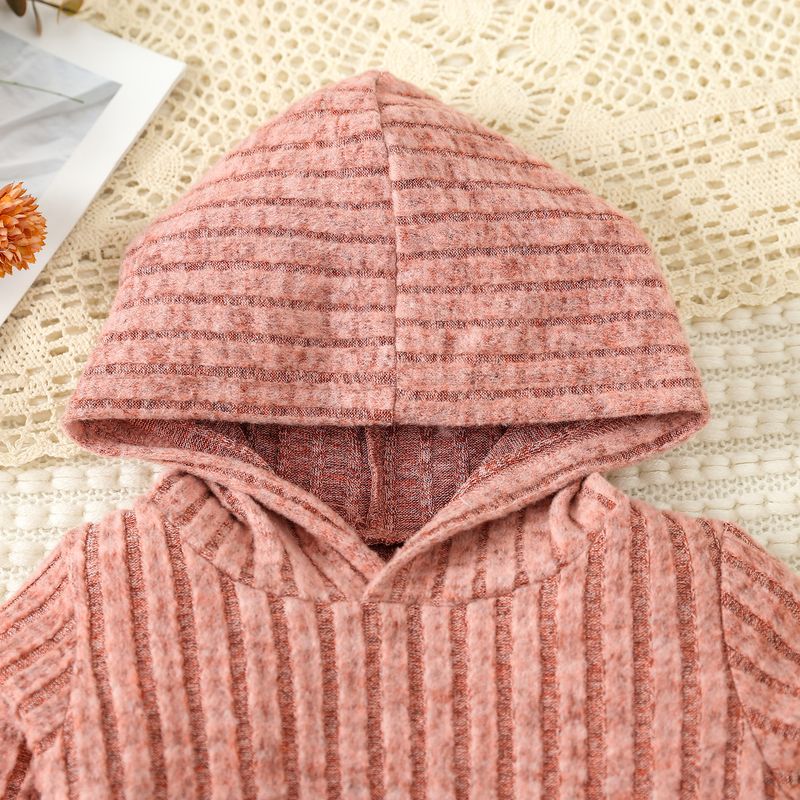 2024 Abbigliamento per bambini, stile carino, tinta unita, felpa con cappuccio, pantaloni a zampa d'elefante_voghion.com