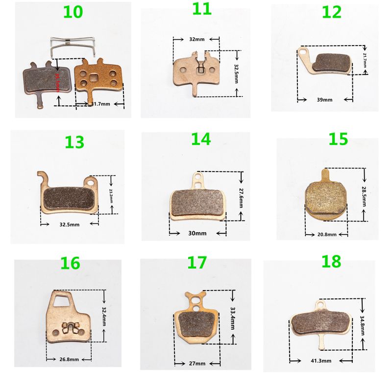 Fahrrad-Metall-Sinterbremsbeläge für Hope E4_voghion.com