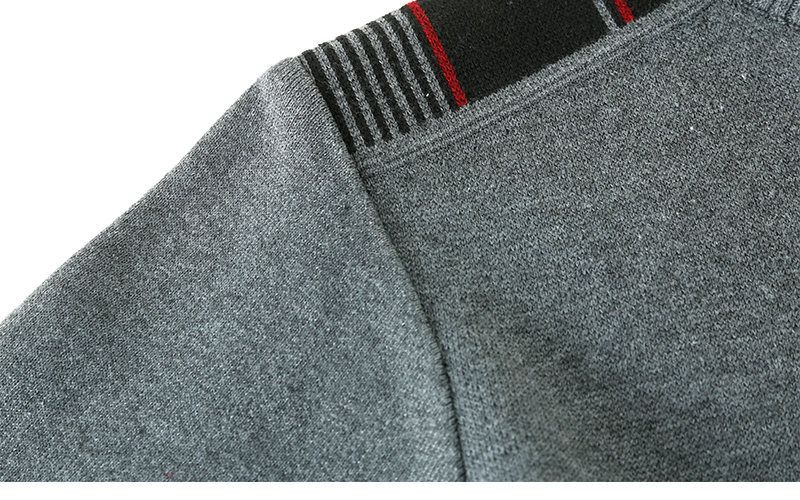 Pull tricoté à col montant et demi-fermeture éclair pour homme, haut décontracté, tendance, chaud, nouvelle collection automne et hiver 2023_voghion.com