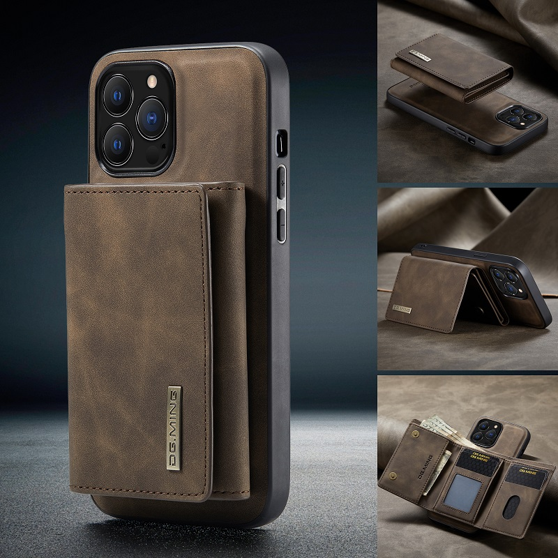 Magnetic Leather Phone Case With Card Case For iPhone 11 12 13 14 Pro Max Mini X XS XSMax XR SE 7 8Plus_voghion.com