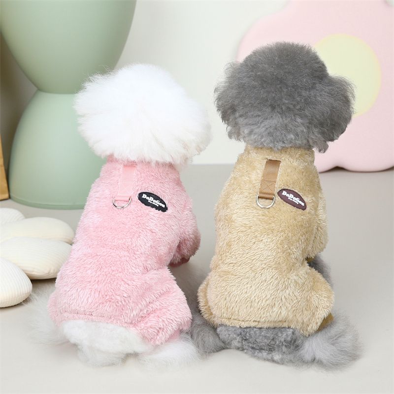 Coral Fleece Jumpsuit For Dogs S/M/L/XL/XXL By PawParty Store_voghion.com