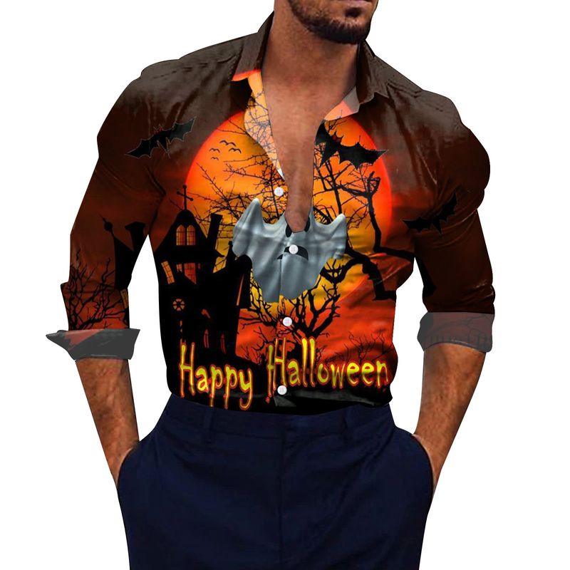 Camicia da spiaggia ampia con stampa 3D floreale a maniche lunghe da uomo, taglia USA, pipistrello_voghion.com
