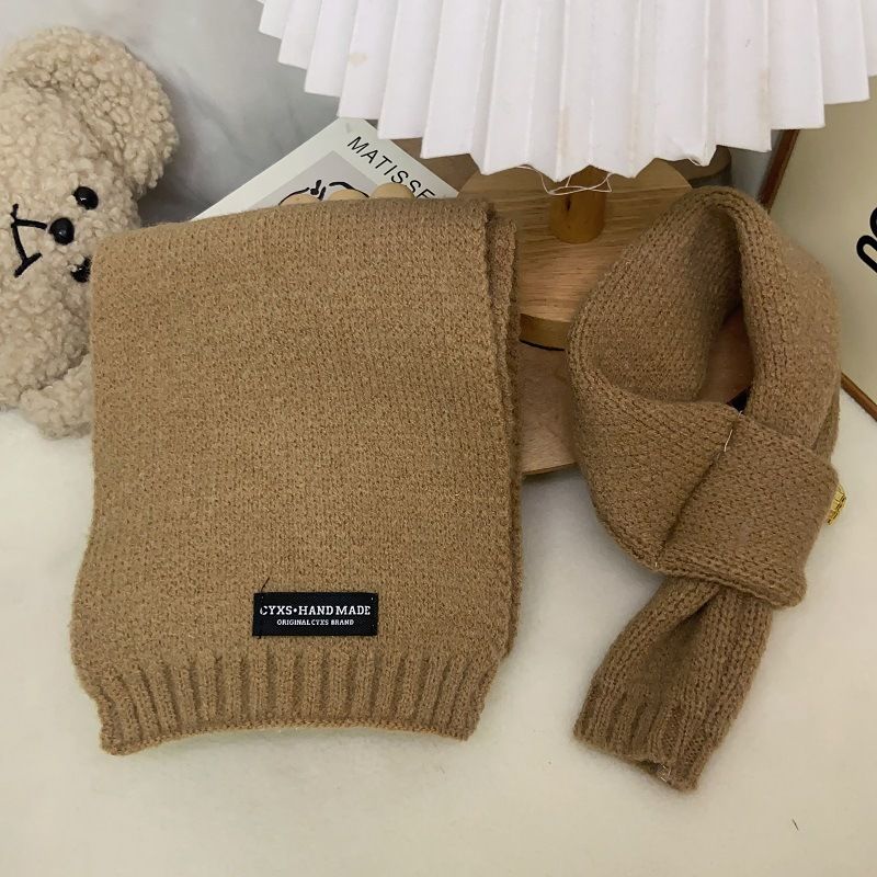 Écharpe marron pour chien, Teddy Bichon Schnauzer, bouledogue français, chat, animal de compagnie, automne hiver, chaud, cache-cou, 2024_voghion.com