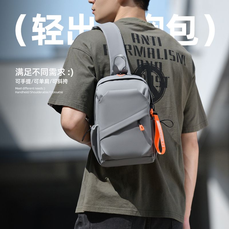 Borsa a tracolla singola casual da uomo, borsa a tracolla per pendolari, borsa da viaggio portatile, impermeabile, in pelle_voghion.com