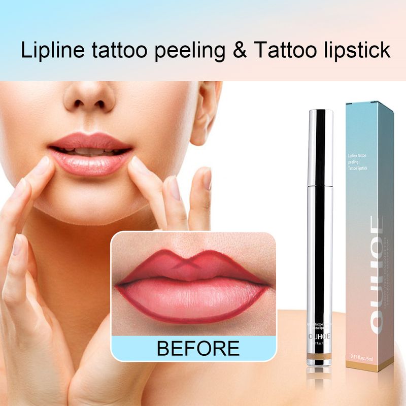 OUHOE Plumping Color Langanhaltendes Peel-off Lipliner Tattoo_voghion.com