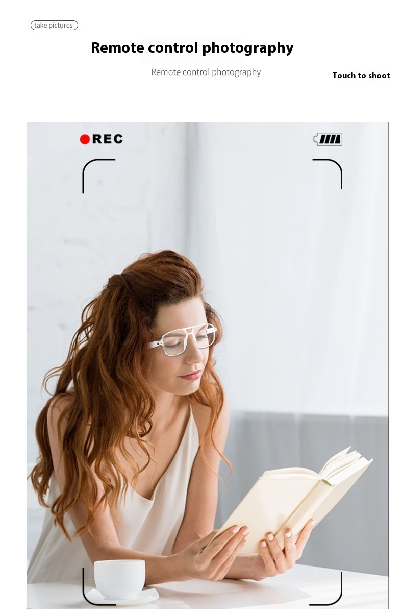 Smart Bluetooth Glasses Open-Ear Audio, UV400 Sunglasses, Hands-Free Calls For Driving Running Work, Free Sports Armband Gift For Commuters Athletes_voghion.com