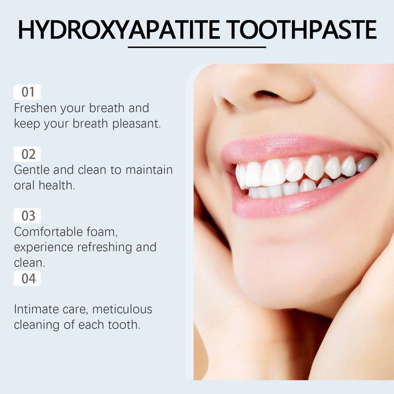 Dentifricio alla menta per la pulizia dei denti, la cura dell'igiene, la cura orale fresca e lucida e denti belli_voghion.com