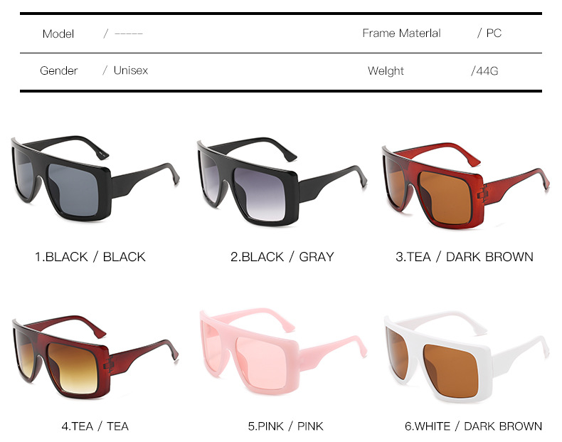 New Europe and the United States trend of fashion mask large frame sunglasses with women's sunglasses_voghion.com