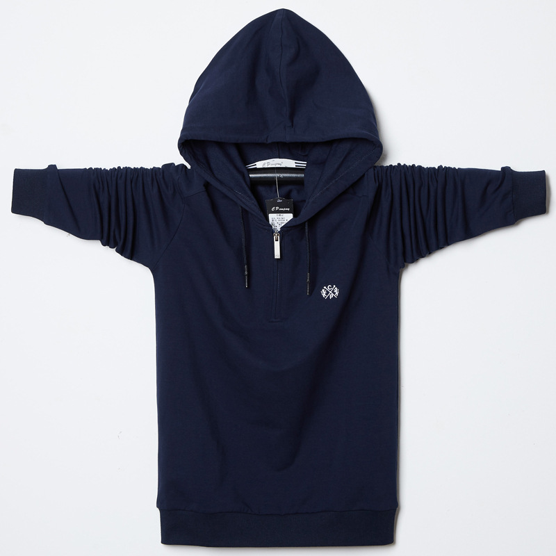 Herren-T-Shirt von unschlagbarer Qualität, langärmliges Sportoberteil in Übergröße, Herbstkleidung, Klappkragen, Reißverschluss, Typ, dicke Menge 8868_voghion.com