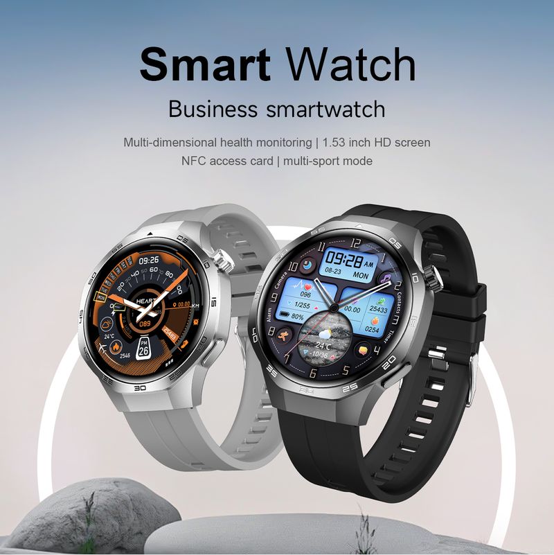 Nowy inteligentny zegarek NFC GPS Motion Track 1,53" ekran HD Wielowymiarowy inteligentny zegarek do monitorowania zdrowia odpowiedni dla systemów Android i iOS_voghion.com