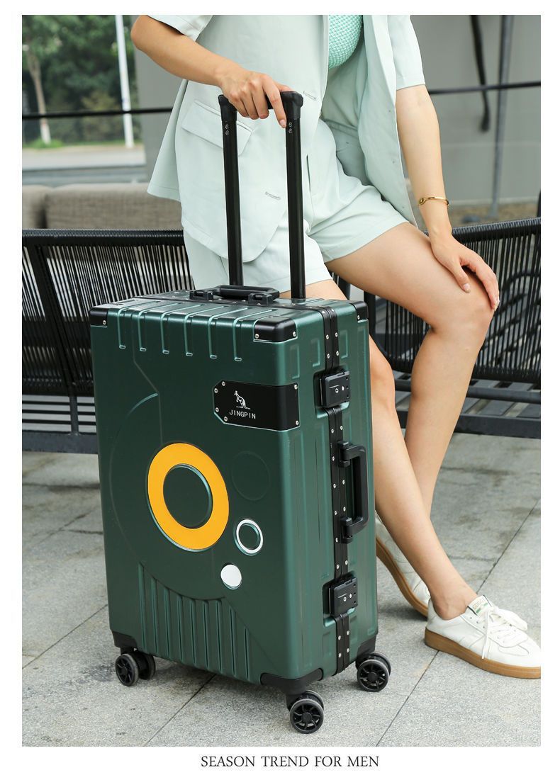 Holdbar bagage mandlig studerende ny pull bar box kvindelig aluminiumsramme universal hjul 20 tommer boarding adgangskode kuffert_voghion.com