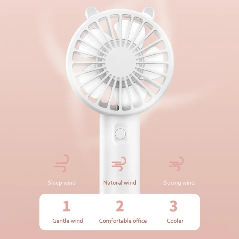 Portable Small Cooling Eyelash Mute Cooler Handheld Fan Mini USB Rechargeable Desk_voghion.com