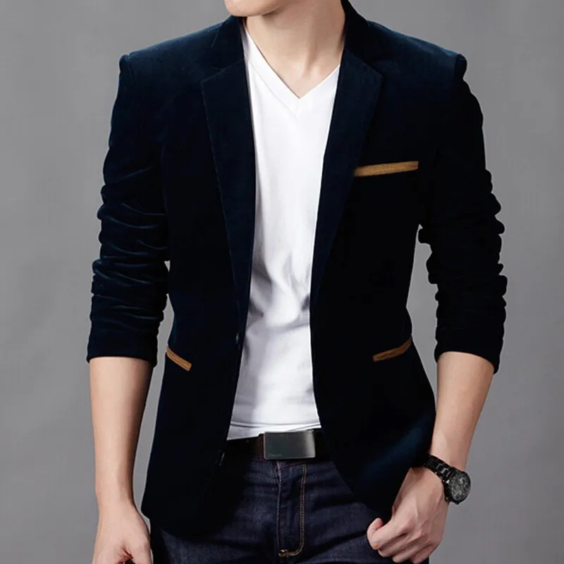 Sacou bărbătesc la modă, stil britanic, casual, slim fit, costum, sacou masculin, sacouri, haine pentru bărbați, terno masculin, plus mărime 4XL_voghion.com