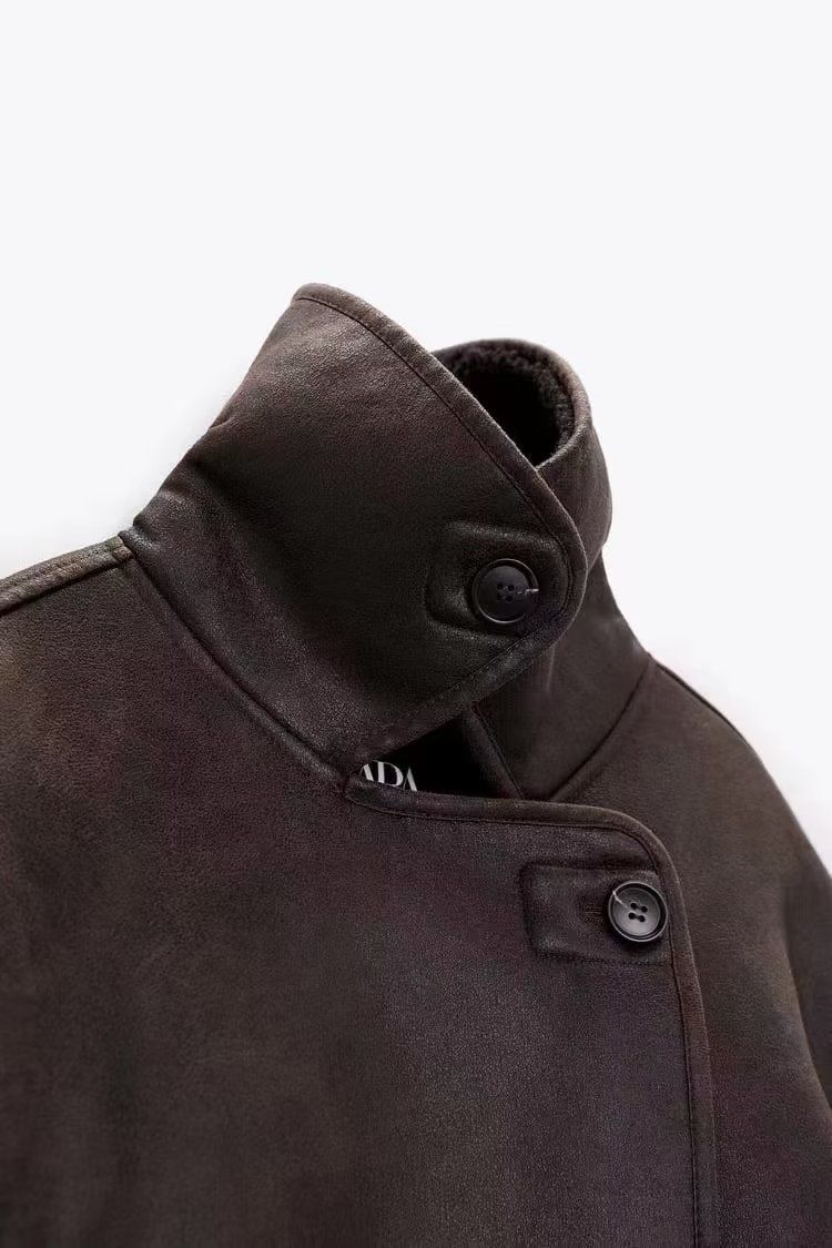 Cappotto caldo e imbottito in cotone con fodera in pelliccia, nuovo modello autunno-inverno da donna_voghion.com