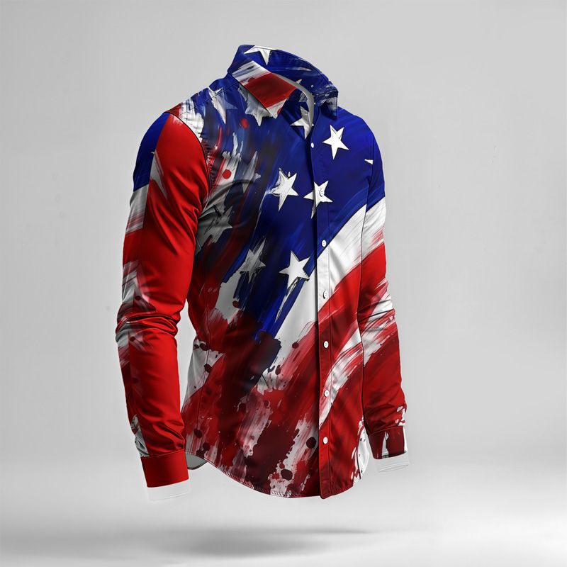 Set di camicie da uomo primavera/estate 2025, con stampa di marca, alla moda, semplice, a maniche lunghe, di alta qualità e comode._voghion.com