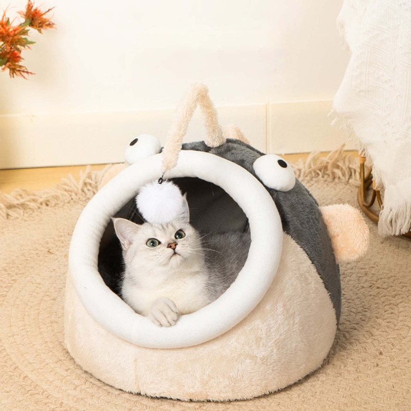 for Cat Cave Bed Tent For Indoor Small Dog & For Cat Non Slip House With Thick C_voghion.com