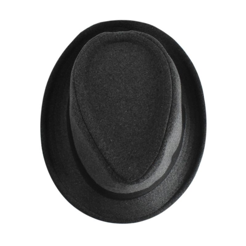 New Woolen Top Hat Men's And Women's Fashion Versatile Jazz Hat British Retro Gentleman's Hat Men's Warm Hat_voghion.com