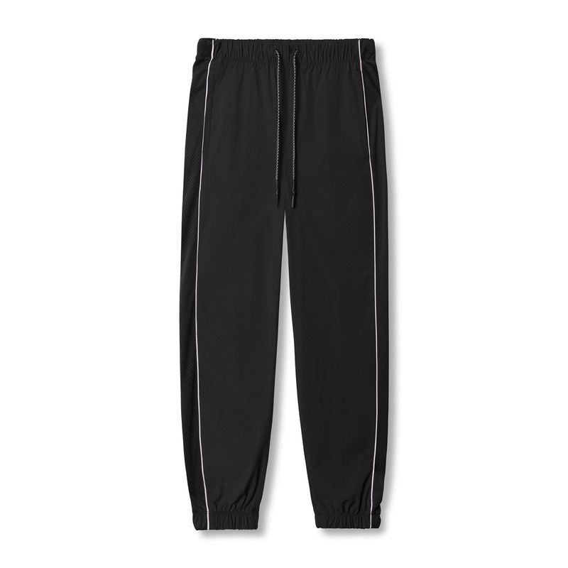 Men's Reflective Running Pants - Lightweight & Breathable Workout Joggers With Mesh Panels (Quick-Dry Elastic Cuffs Moisture-Wicking S-3XL)_voghion.com