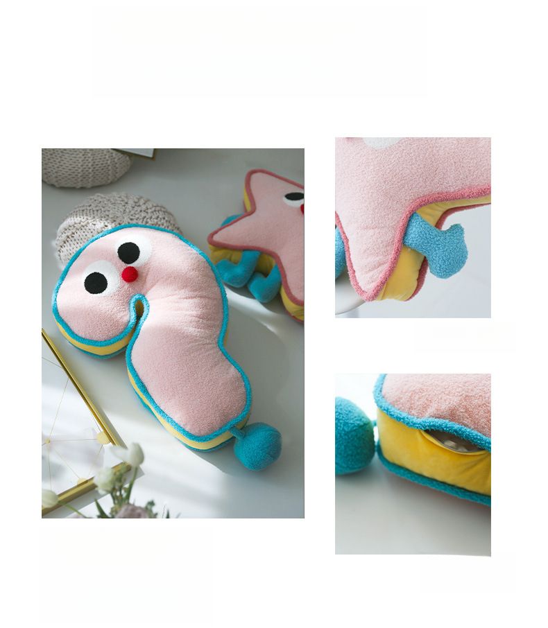 Internet Celebrities Hot Product Question Mark Star Cute Cushion Soft Neck Comfortable Home Bed Sofa Decorative Cushion Pillow_voghion.com