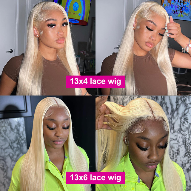 30 40 pollici 613 parrucca di capelli umani diritta bionda miele osso colorato parrucche bob 13x4 frontale in pizzo per le donne_voghion.com