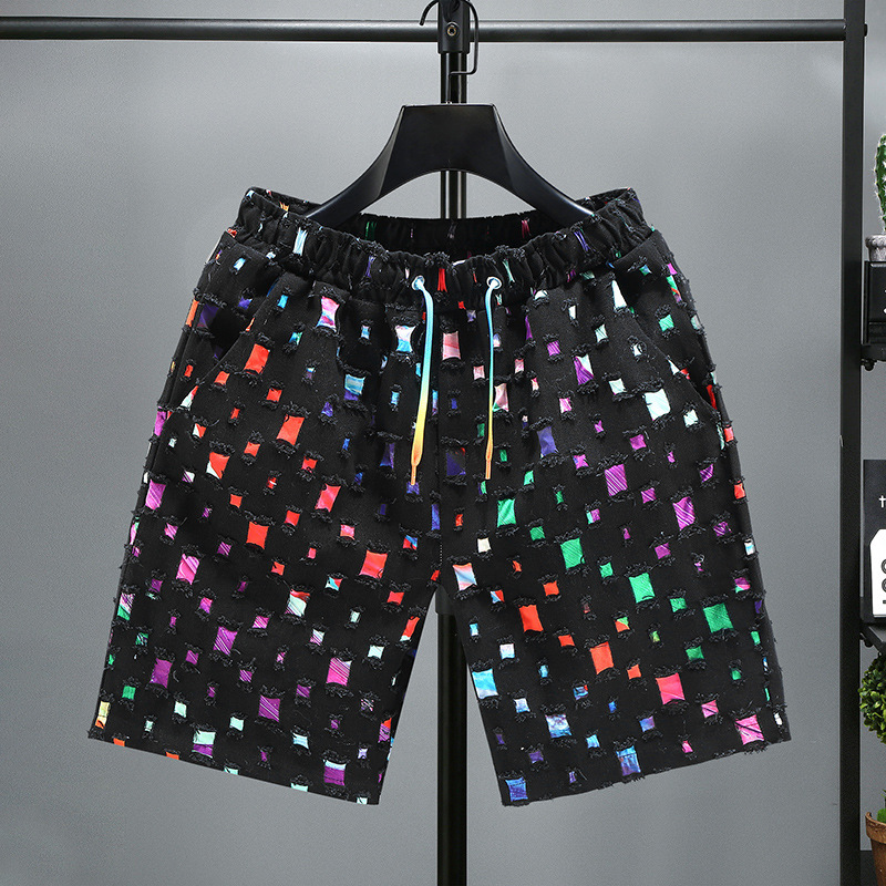 Nouveaux shorts de sport décontractés et tendance pour hommes en été, pour augmenter la graisse, vêtements d'extérieur amples, capris tendance pour jeunes couples_voghion.com