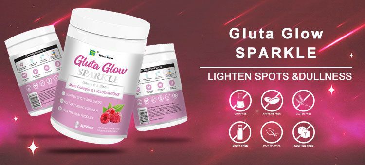 Gluta Glow Pulver L-Glutathion Hautaufhellung Multi-Kollagen_voghion.com