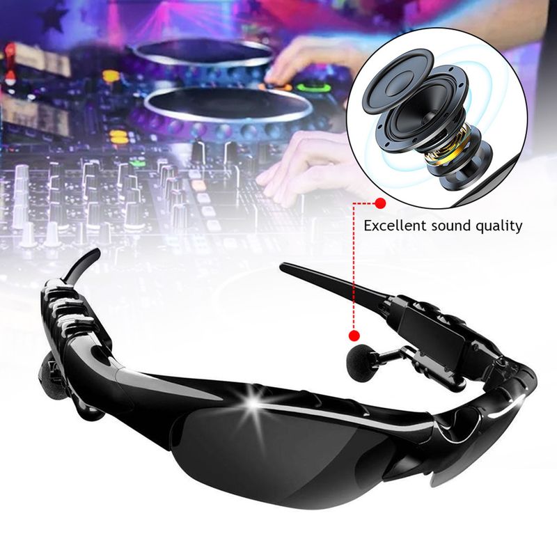 Gafas de sol polarizadas inteligentes de moda con Bluetooth 5.0, gafas de audio para deportes al aire libre, ciclismo, auriculares con sonido envolvente para escuchar música_voghion.com
