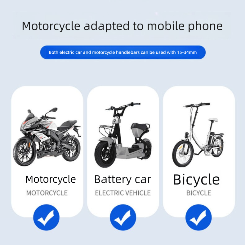 Supporto fisso per bicicletta elettrica stabile, batteria, moto, navigatore per esterni, supporto per telefono_voghion.com