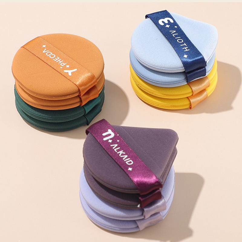 Trucco femminile lavabile SpongeTriangle Fondotinta rotondo Contouring Shadow Cosmetics Powder Puff Trucco viso_voghion.com