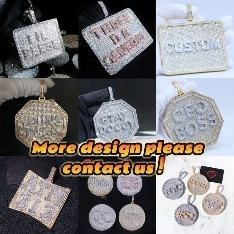 15mm Hip Hop VVS Diamond Baguette Cuban Link Chain Moissanite Sier Jewelry Box Necklaces Hiphop_voghion.com