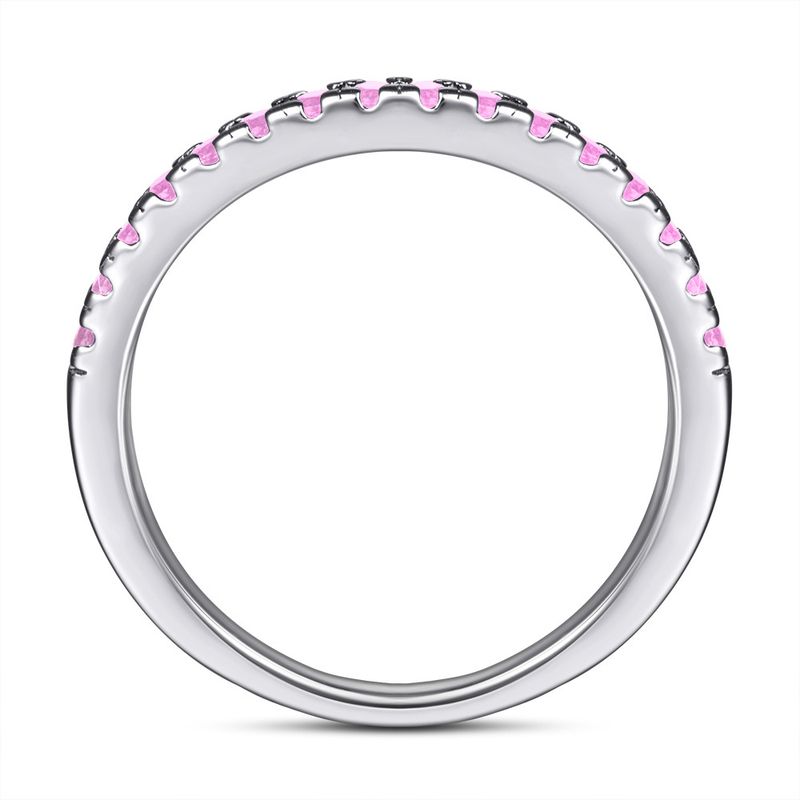 Anelli singoli Nuovo anello in argento 925 per donna Anello con diamanti in oro rosa e zirconi colorati Anello con diamanti per dito indice Può essere inviato per conto di_voghion.com