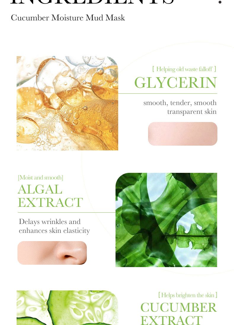 BIOAOUA Dead Sea Mud Whitening Mud Mask 8gx10pcs Hydrating Oil Control Cleansing Mask Moisturizing Mask_voghion.com