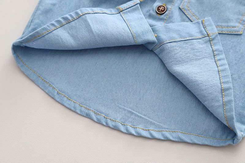 Ropa infantil popular, traje de manga corta de color liso para niños, ropa de trabajo para niños, pantalones casuales, camisa, traje de dos piezas_voghion.com
