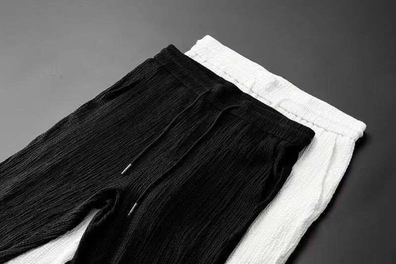 Men's Clothing 24 Summer Ultra-thin Half Sleeve Ice Silk Linen Suit Men's Cotton And Linen Two-piece Suit_voghion.com