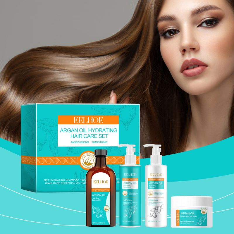 EELHOE Argan Oil Moisturizing Hair Set Nourishing Care Smooth And Shiny Essence_voghion.com