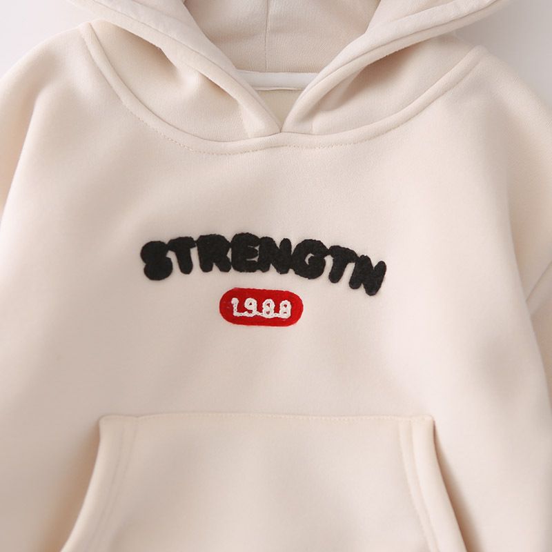 Abbigliamento per bambini, set di tre pezzi in pile spesso e alla moda per neonati, completo invernale per ragazzi_voghion.com