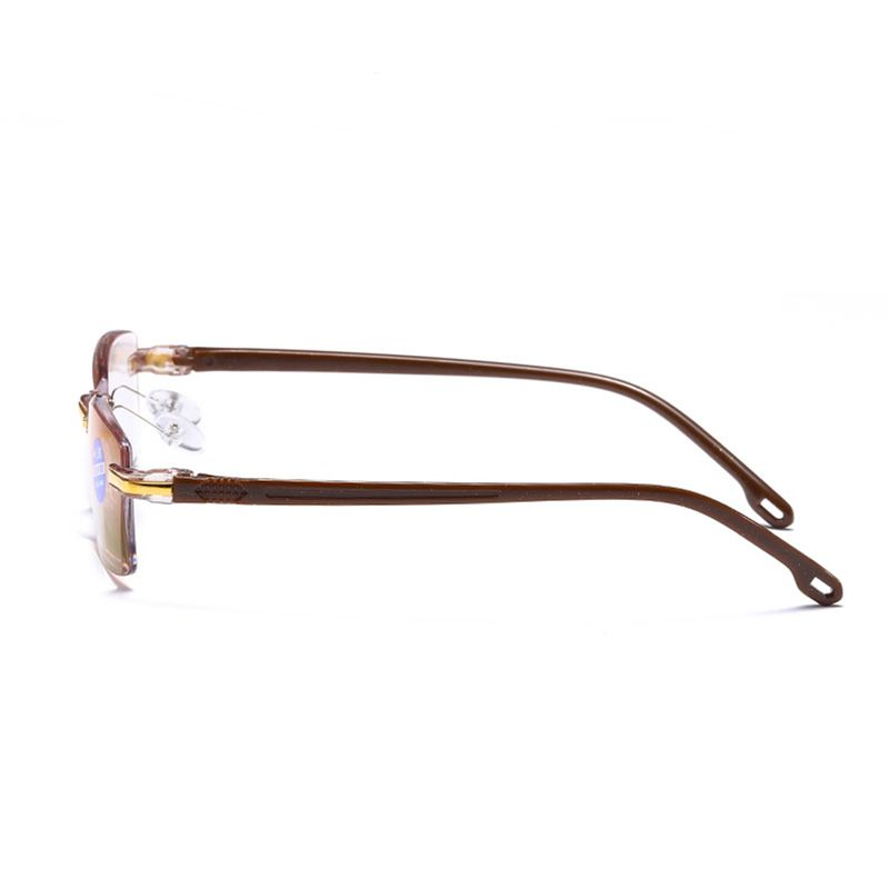XinWq Imwete Unisex presbyopia kék fény blokkoló olvasást keret nélküli szemüveg nagyító_voghion.com