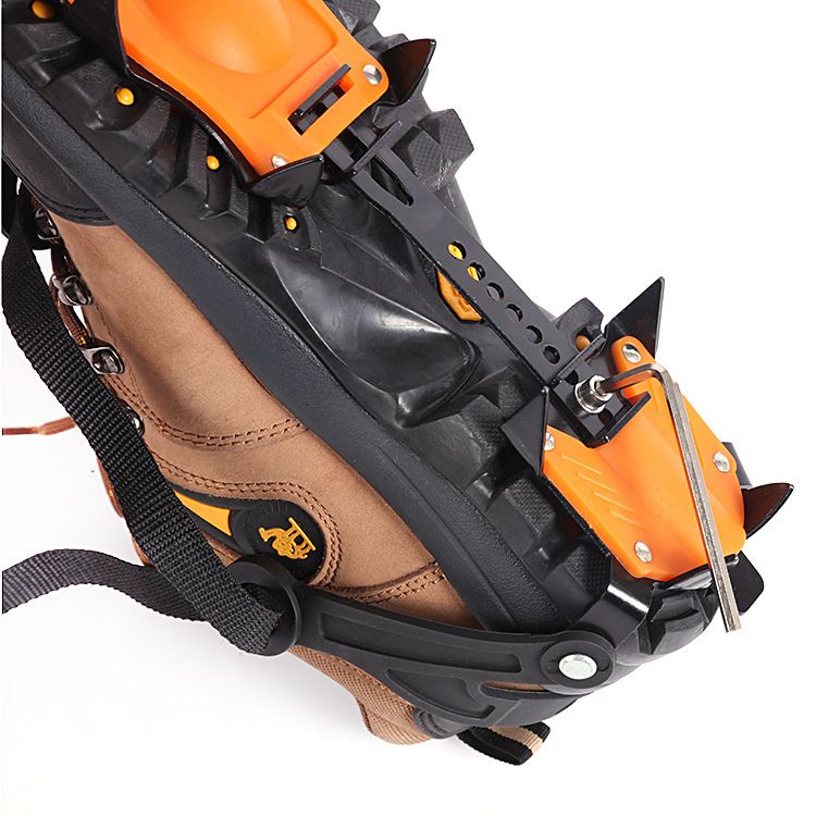 Crampones de invierno nuevos de diez dientes, profesionales, para hielo, nieve, antideslizantes, para exteriores, escalada, hielo, crampones de 10 dientes_voghion.com