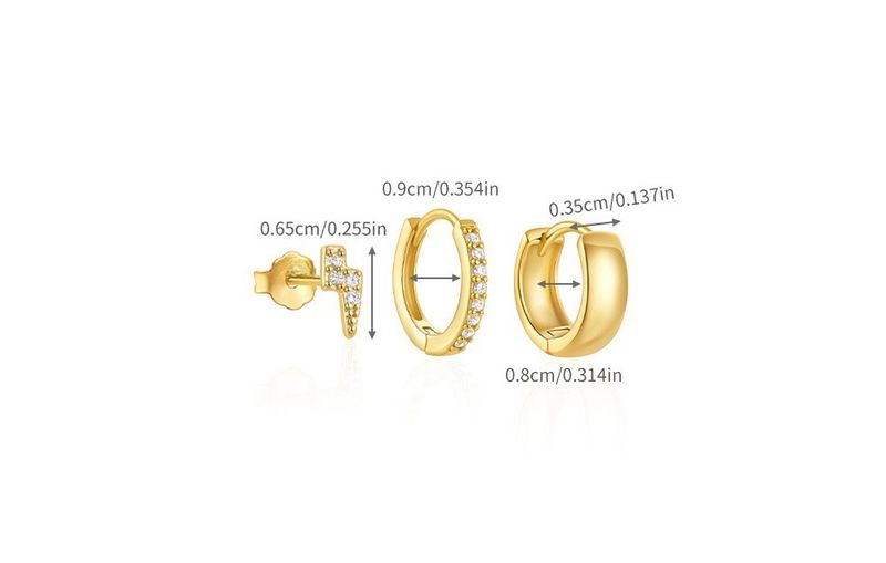 Classic Earrings, High End Temperament Stud Huggie Earrings Set_voghion.com