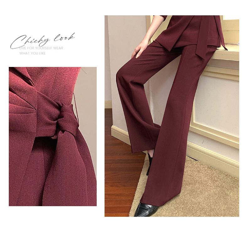 Ankola Red Set For Women 2025 New Spring And Autumn Style Casual High-end Bowknot Trendy Suit This Year_voghion.com
