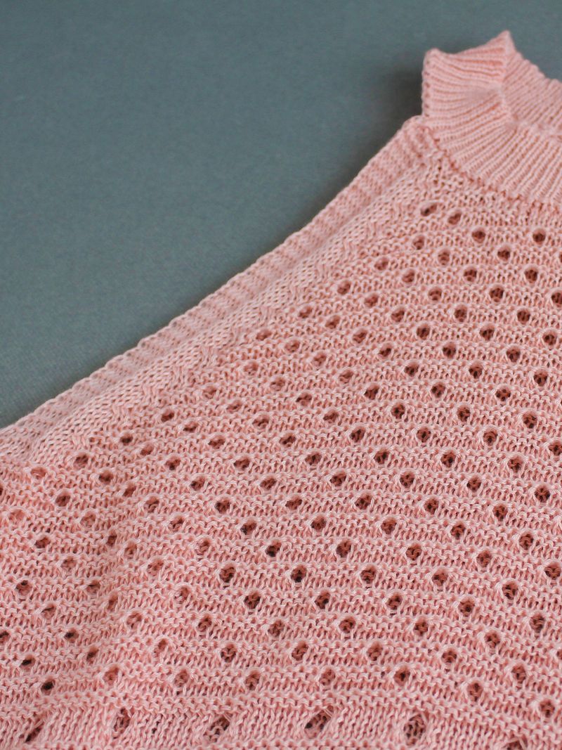 Strickpullover, Damen-Rundhalsweste, ausgehöhlter Pullover, Frühling und Sommer_voghion.com