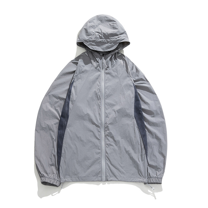 Unschlagbare Qualität UPF50+Sonnenschutzkleidung Dünne Frühlings-Neue Atmungsaktive Mesh-Design UV-beständige Sonnenschutzjacke mit Kapuze Q_voghion.com