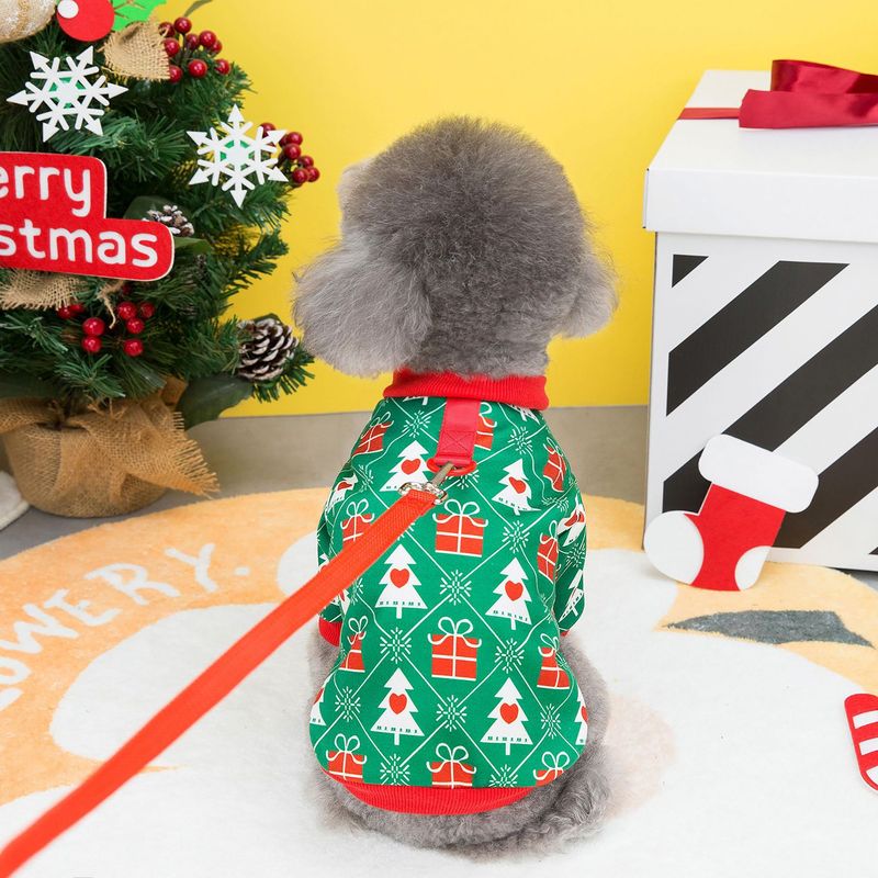 Ano Novo Cachorro Gato Inverno Roupas para animais de estimação 23 Moletom com capuz de Natal_voghion.com