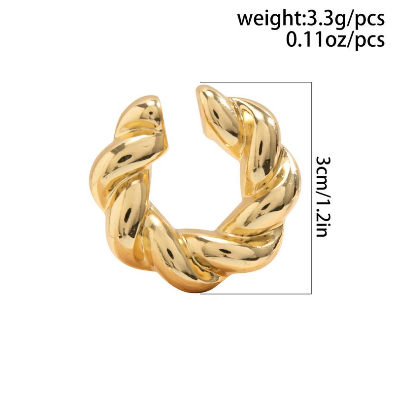 1 Piece 3 Pieces Set Elegant U Shape Plating Alloy Ear Cuffs_voghion.com
