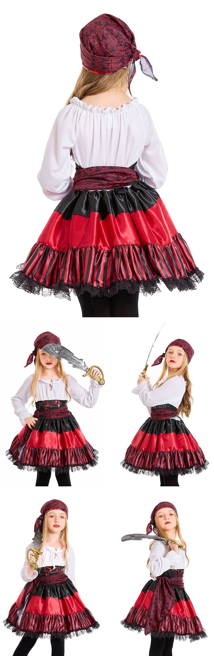 Halloweeniõhtu peod, koosviibimised, navigaatorid, cosplay kostüümid, punaste triipudega pitsilised piraadid_voghion.com